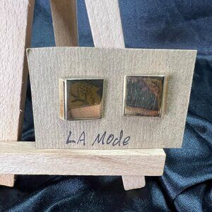 Vintage LA Mode Brand Goldtone Cufflinks